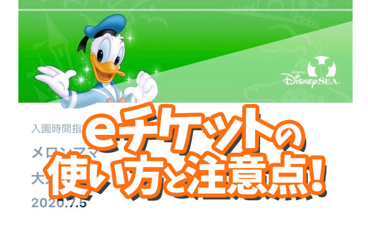 ディズニーｅチケットの使い方と注意点！