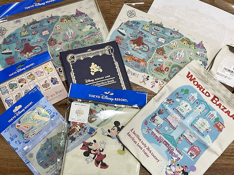 新発売！パークのマップ＆アイコンモチーフのグッズが可愛い